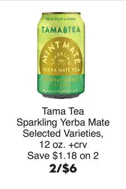 Bristol Farms Tama Tea Sparkling Yerba Mate offer