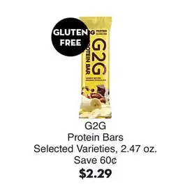 Bristol Farms G2G Protein Bars offer