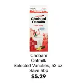 Bristol Farms Chobani Oatmilk offer