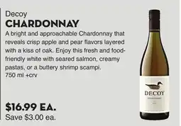 Bristol Farms Decoy CHARDONNAY offer