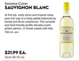 Bristol Farms Sonoma-Cutrer SAUVIGNON BLANC offer