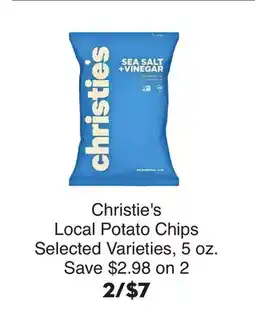 Bristol Farms Christie's Local Potato Chips offer