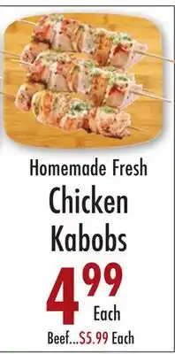 Garden Fresh Market Homemade Fresh Chicken Kabobs offer