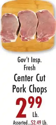 Garden Fresh Market Center Cut Pork Chops offer