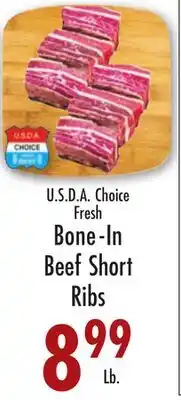 Garden Fresh Market U.S.D.A. Choice Fresh Bone-In Beef Short Ribs offer