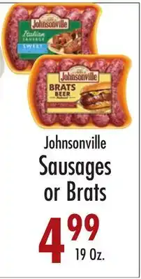 Garden Fresh Market Johnsonville Sausages or Brats offer