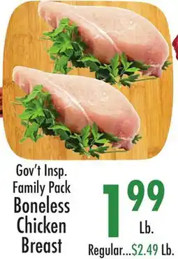 Garden Fresh Market Gov't Insp. Family Pack Boneless Chicken Breast offer