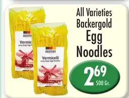Garden Fresh Market All Varieties Backergold Egg Noodles offer