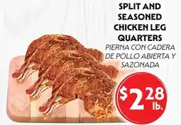 La Chiquita Food Market SPLIT AND SEASONED CHICKEN LEG QUARTERS offer