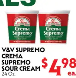 La Chiquita Food Market V&V SUPREMO CREMA SUPREMO SOUR CREAM offer