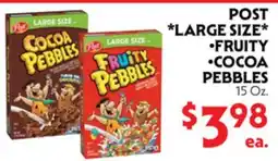 La Chiquita Food Market POST *LARGE SIZE* • FRUITY • COCOA PEBBLES offer
