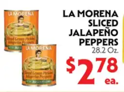 La Chiquita Food Market LA MORENA SLICED JALAPEÑO PEPPERS offer