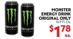 La Chiquita Food Market MONSTER ENERGY DRINK ORIGINAL ONLY offer