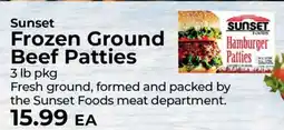 Sunset Foods Sunset Frozen Ground Beef Patties offer