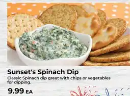 Sunset Foods Sunset's Spinach Dip offer
