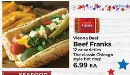 Sunset Foods Vienna Beef Beef Franks offer