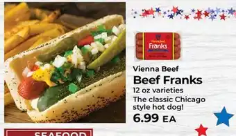 Sunset Foods Vienna Beef Beef Franks offer