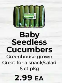 Sunset Foods Baby Seedless Cucumbers offer