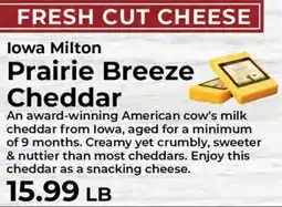 Sunset Foods Iowa Milton Prairie Breeze Cheddar offer