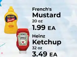 Sunset Foods French's Mustard 20 oz Heinz Ketchup 32 oz offer