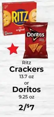 Sunset Foods Ritz Crackers or Doritos offer
