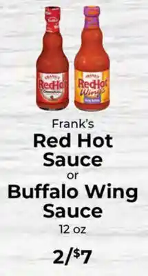 Sunset Foods Frank's Red Hot Sauce or Buffalo Wing Sauce offer