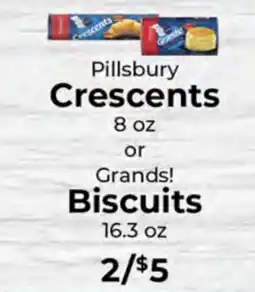Sunset Foods Pillsbury Crescents or Grands! Biscuits offer