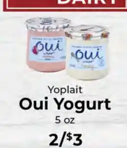 Sunset Foods Yoplait Oui Yogurt offer