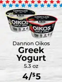 Sunset Foods Dannon Oikos Greek Yogurt offer