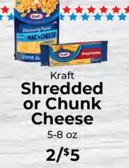 Sunset Foods Kraft Shredded or Chunk Cheese offer