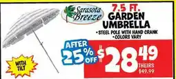 Ollie's Sarasota Breeze GARDEN UMBRELLA offer