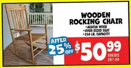 Ollie's WOODEN ROCKING CHAIR offer