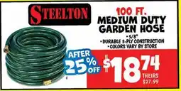 Ollie's STEELTON MEDIUM DUTY GARDEN HOSE offer