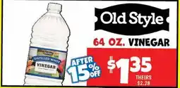 Ollie's OLD STYLE VINEGAR offer