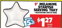 Ollie's MELAMINE STARFISH SERVING TRAY offer