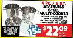 Ollie's STAINLESS STEEL MULTI-COOKER offer