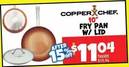 Ollie's COPPER CHEF FRY PAN W/ LID offer