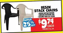 Ollie's RESIN STACK CHAIRS offer