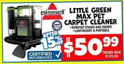 Ollie's BISSELL LITTLE GREEN MAX PET CARPET CLEANER offer