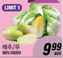 Joong Boo Market NAPA/RADISH offer