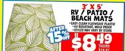 Ollie's RV / PATIO / BEACH MATS offer