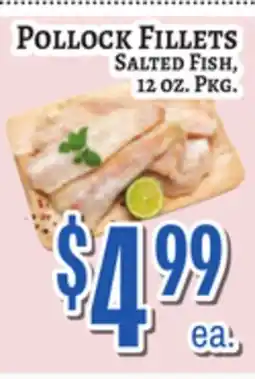 Trade Fair Supermarket POLLOCK FILLETS offer