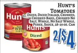 Trade Fair Supermarket Hunt's TOMATOES offer