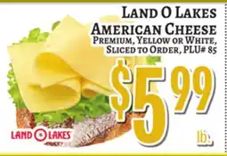 Trade Fair Supermarket LAND O LAKES AMERICAN CHEESE offer