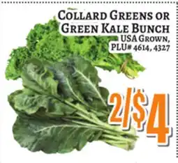 Trade Fair Supermarket COLLARD GREENS OR GREEN KALE BUNCH offer