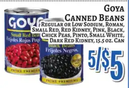 Trade Fair Supermarket Goya CANNED BEANS offer