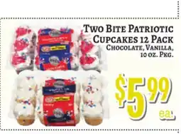 Trade Fair Supermarket TWO BITE PATRIOTIC CUPCAKES offer