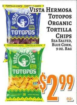 Trade Fair Supermarket Vista Hermosa Totopos Organic Tortilla Chips offer