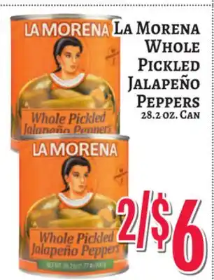 Trade Fair Supermarket La Morena Whole Pickled Jalapeño Peppers offer