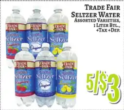Trade Fair Supermarket TRADE FAIR SELTZER WATER offer